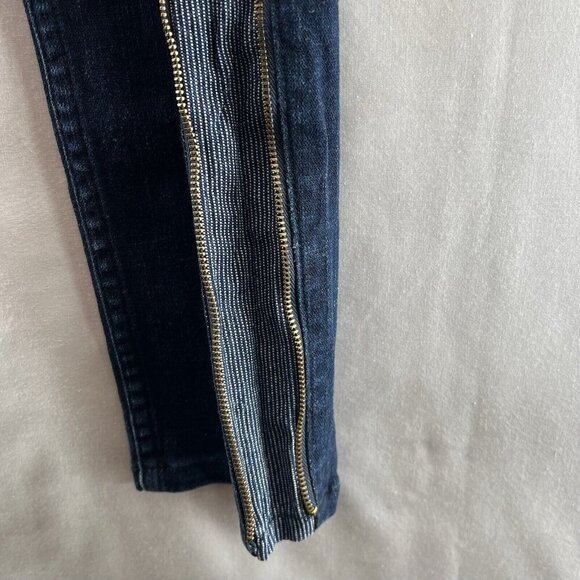 Daou Denim Co. Jeans Womens Sz 28 Low Rise Skinny Dark Washed Stretch Blue - Picture 4 of 15